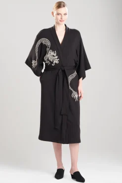 Natori Robes & Kimonos-Cocoon Embroidered Robe