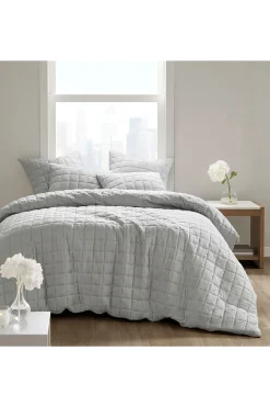 Natori Bedding-Cocoon Quilt Top Comforter Mini Set