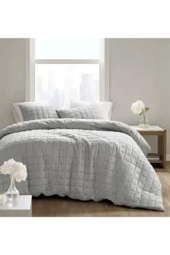 Natori Bedding-Cocoon Quilt Top Duvet Mini Set