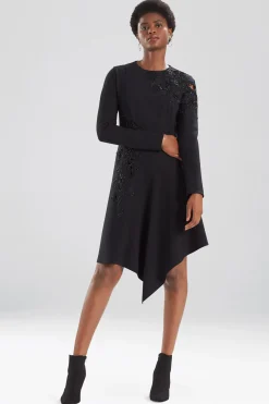 Natori Dresses-Compact Knit Crepe Dress