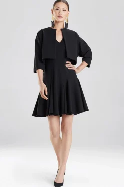 Natori Jackets & Outerwear-Compact Knit Cropped Jacket