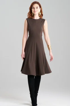 Natori Dresses-Compact Knit Midi Dress