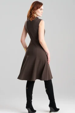 Natori Dresses-Compact Knit Midi Dress
