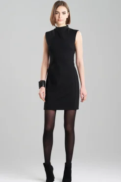 Natori Dresses-Compact Knit Sheath Dress