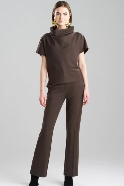 Natori Tops, Shirts & Tunics-Compact Knit Wedge Funnel Top
