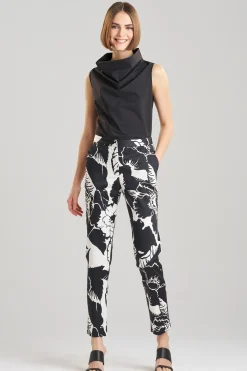 Natori Pants, Skirts & Shorts-Cote D'Azur Cotton Chino Tapered Pants