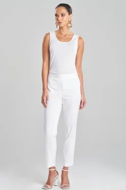 Natori Essentials|Plus Sizes-Cotton Chino Ankle Pants