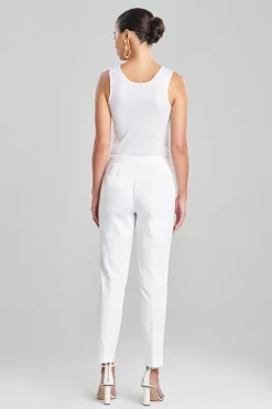 Natori Essentials|Plus Sizes-Cotton Chino Ankle Pants