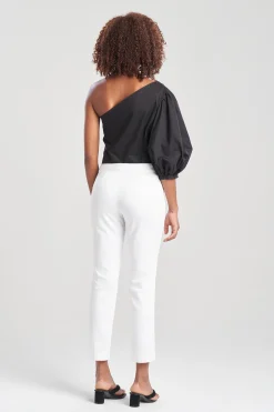 Natori Essentials|Plus Sizes-Cotton Chino Ankle Pants
