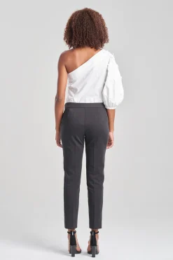 Natori Essentials|Plus Sizes-Cotton Chino Ankle Pants