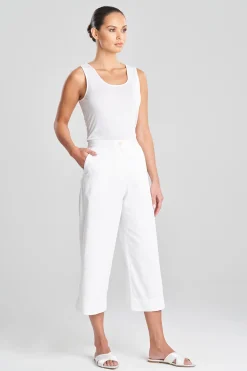 Natori Essentials|Pants, Skirts & Shorts-Cotton Chino Cropped Pants