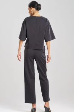 Natori Tops, Shirts & Tunics-Cotton Chino Embroidered Top