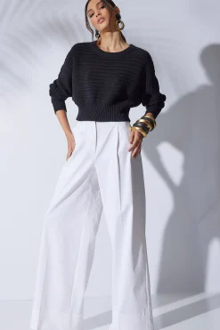 Natori Bridal Shower Outfits|Pants, Skirts & Shorts-Cotton Chino Full Trouser Pants