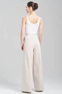 Natori Bridal Shower Outfits|Pants, Skirts & Shorts-Cotton Chino Full Trouser Pants