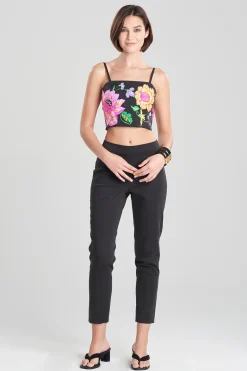 Natori Bustiers & Camis-Cotton Chino Junko Embroidery Bustier