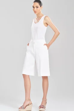 Natori Bridal Shower Outfits|Plus Sizes-Cotton Chino Shorts