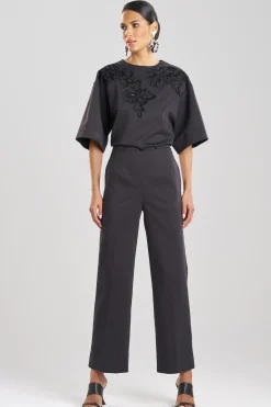 Natori Pants, Skirts & Shorts-Cotton Chino Straight Leg Pants