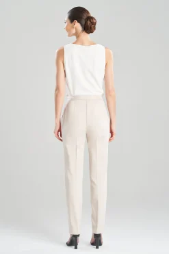 Natori Essentials|Plus Sizes-Cotton Chino Tapered Pants