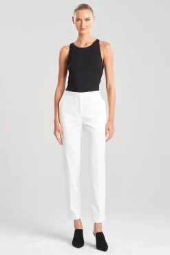 Natori Essentials|Plus Sizes-Cotton Chino Tapered Pants