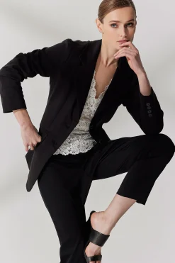 Natori Essentials|Jackets & Outerwear-Cotton Chino Two Button Blazer