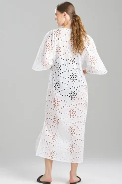 Natori Beach Caftans|Caftan Dresses-Cotton Eyelet Caftan