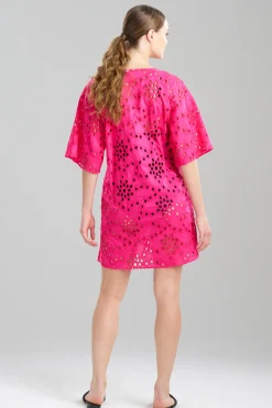 Natori Beach Caftans-Cotton Eyelet Cover-Up