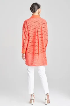 Natori Tops, Shirts & Tunics-Cotton Eyelet Oversized Top