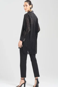 Natori Tops, Shirts & Tunics-Cotton Eyelet Oversized Top