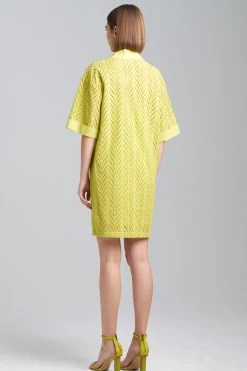 Natori Dresses-Cotton Eyelet Shirtdress