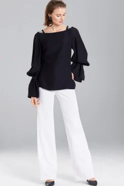 Natori Tops, Shirts & Tunics-Cotton Like Grosgrain Top