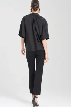 Natori Plus Sizes|Tops, Shirts & Tunics-Cotton Poplin Top