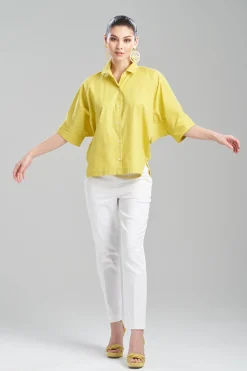 Natori Plus Sizes|Tops, Shirts & Tunics-Cotton Poplin Top