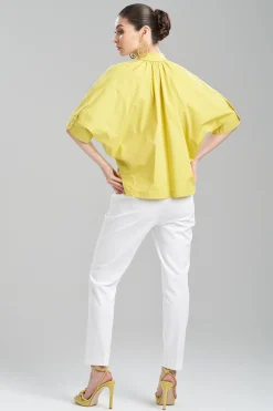 Natori Plus Sizes|Tops, Shirts & Tunics-Cotton Poplin Top