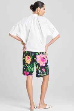 Natori Plus Sizes|Tops, Shirts & Tunics-Cotton Poplin Top
