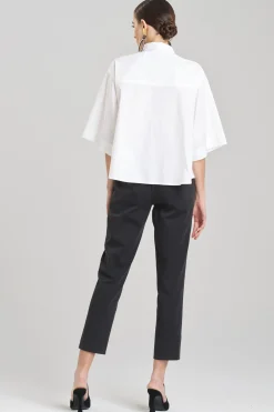 Natori Tops, Shirts & Tunics-Cotton Poplin Trapeze Shirt