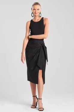 Natori Pants, Skirts & Shorts-Cotton Poplin Wrap Skirt