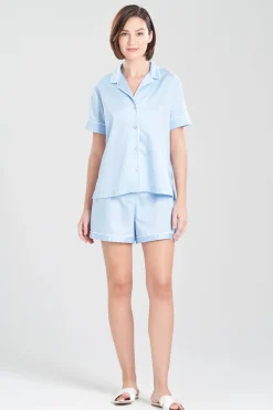 Natori Pajama Sets|Bridesmaid Pajamas & Robes-Cotton Sateen Shorts PJ