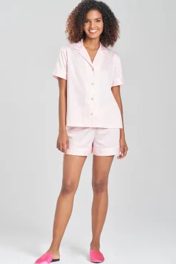 Natori Pajama Sets|Bridesmaid Pajamas & Robes-Cotton Sateen Shorts PJ