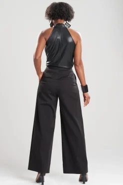 Natori Pants, Skirts & Shorts-Cotton Sateen Trouser Pants