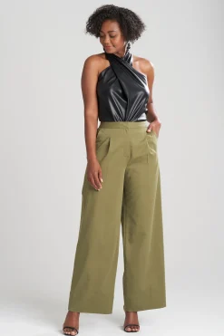 Natori Pants, Skirts & Shorts-Cotton Sateen Trouser Pants