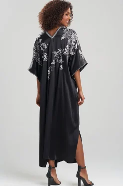 Natori Couture Caftans-Couture Silk Embroidered Caftan