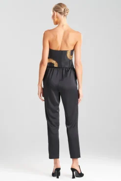 Natori Bustiers & Camis|Couture Tops-Couture Dragon Embroidered Silk Bustier