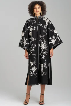 Natori Jackets & Outerwear|Couture Coats-Couture Felt Mandarin Coat