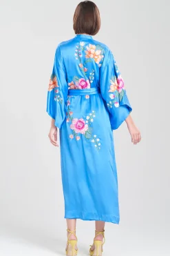 Natori Couture Robes-Couture Hanabi Embroidered Tassel Silk Robe