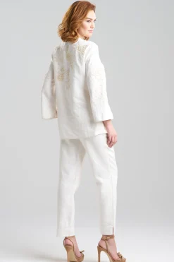 Natori Honeymoon|Tops, Shirts & Tunics-Couture Luxe Linen Embroidered Tunic