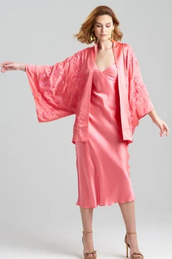 Natori Robes & Kimonos|Couture Robes-Couture Malaga Embroidered Silk Wrap