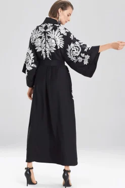 Natori Robes & Kimonos|Couture Robes-Couture Mantilla Scroll Embroidery Robe
