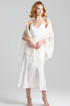Natori Couture Coats|Scarves & Shawls-Couture Piña Embroidered Shawl