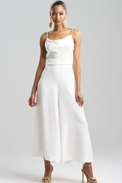 Natori Pants, Skirts & Shorts|Couture Pants-Couture Silk Crepe Palazzo Ankle Pants