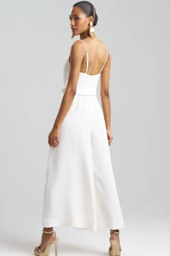 Natori Pants, Skirts & Shorts|Couture Pants-Couture Silk Crepe Palazzo Ankle Pants